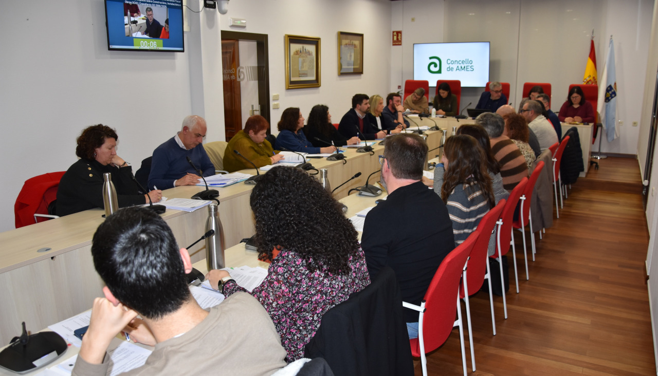 A rexeita da cuestión de confianza activa o procedemento legal para a presentación dunha moción de censura no Concello de Ames e condiciona a tramitación do orzamento municipal