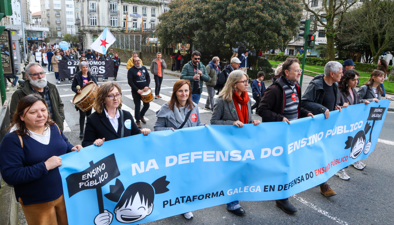 Manifestación educación en Santiago