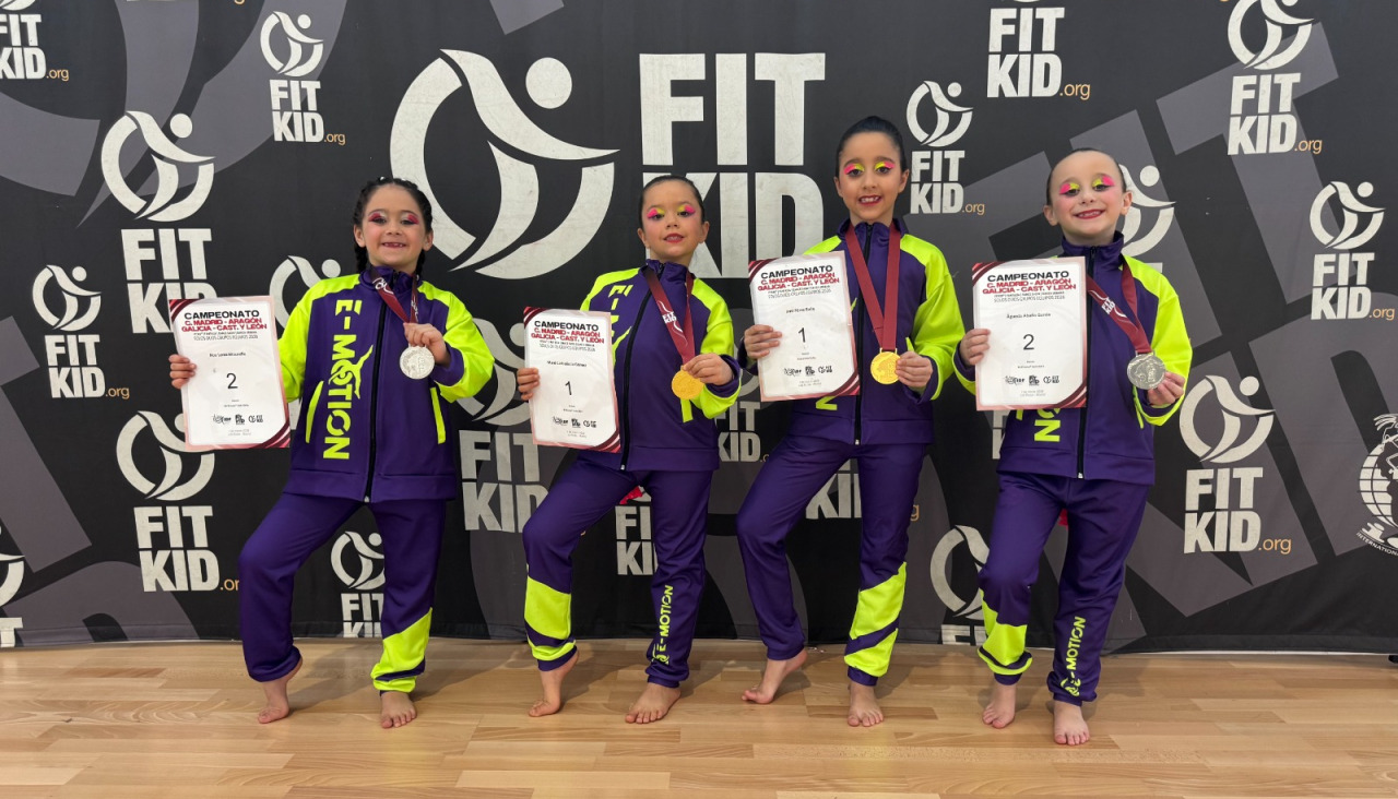 Equipo individual Baby de E-motion, medalla en su estreno interautonómico en Las Rozas (Madrid)