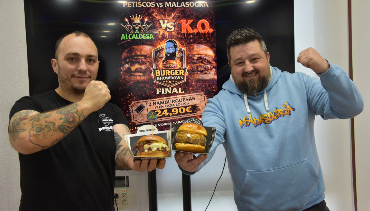Os restaurantes Petiscos Gastrobar e Malasogra presentan as súas hamburguesas finalistas