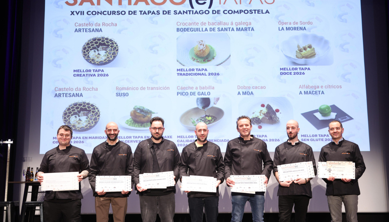 Entrega de premios del XVII Santiago(é)Tapas celebrada en el Auditorio de Galicia