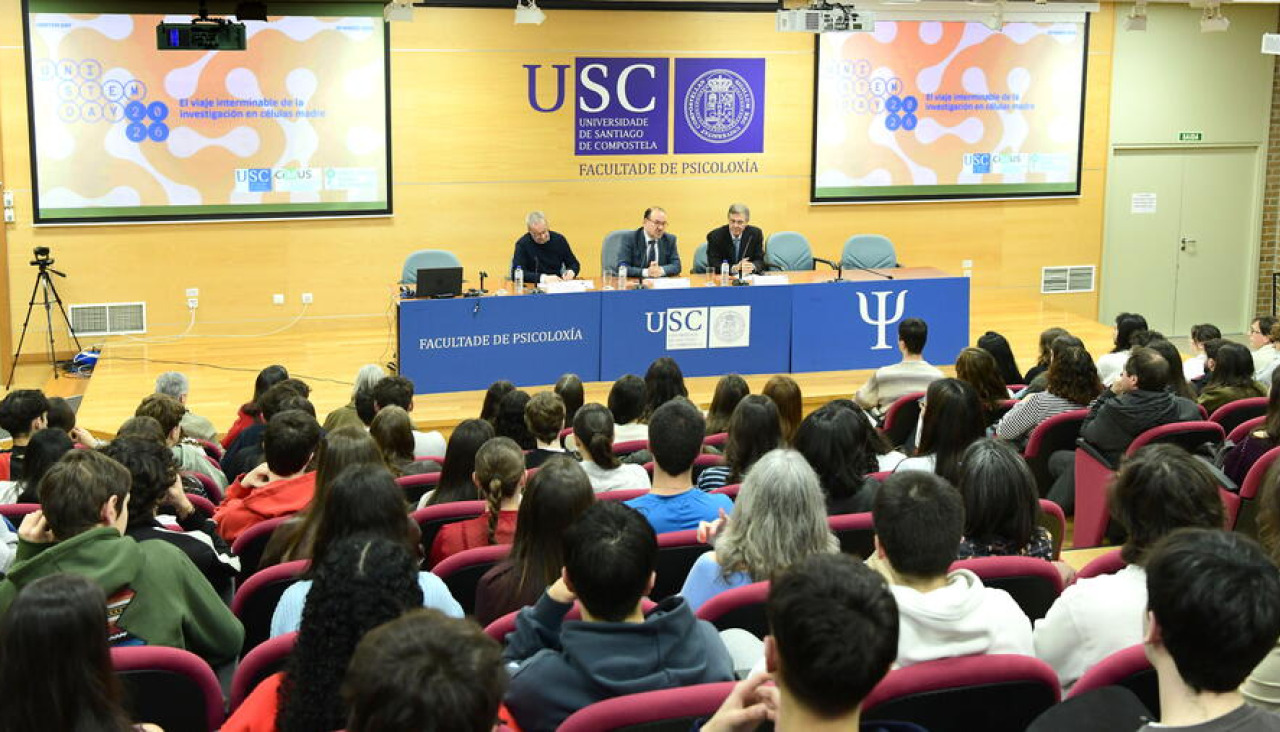 O encontro inclúe charlas e actividades interactivas para alumnado de secundaria e bacharelato co obxectivo de fomentar o interese pola investigación