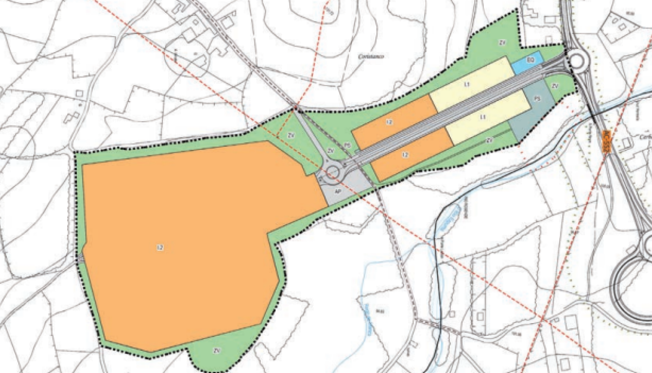 Plano del parque empresarial