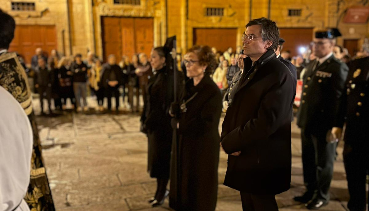 Borja Verea, durante una de las procesiones
