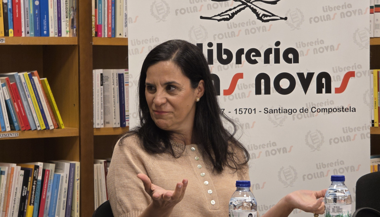 Silvia Salgado, durante la presentación de ‘Antes del lunes’