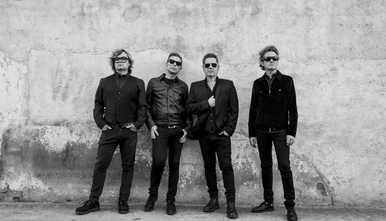 Componentes de la banda de rock 091, que presenta en Santiago de Compostela su último trabajo discográfico, 'Espejismo nº 9'