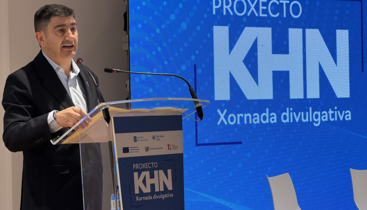 El delegado de gobierno en Galicia, Pedro Blanco, en la presentación