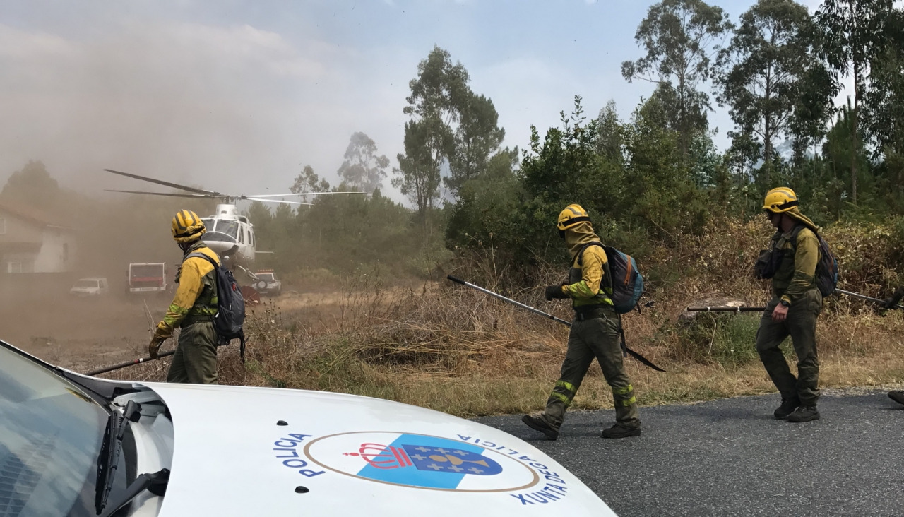 La Unidade de Policía Nacional Adscrita de Galicia remitió al juzgado de guardia de Santiago las diligencias por el incendio registrado en A Peregrina