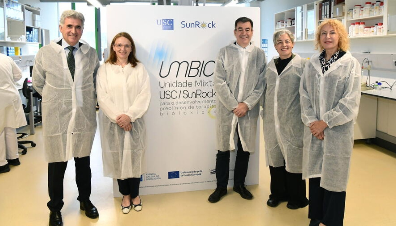 Presentación da Unidade Mixta SunRock-USC Biopharma no CiMUS, unha iniciativa de colaboración entre a Universidade de Santiago e a empresa SunRock Biopharma