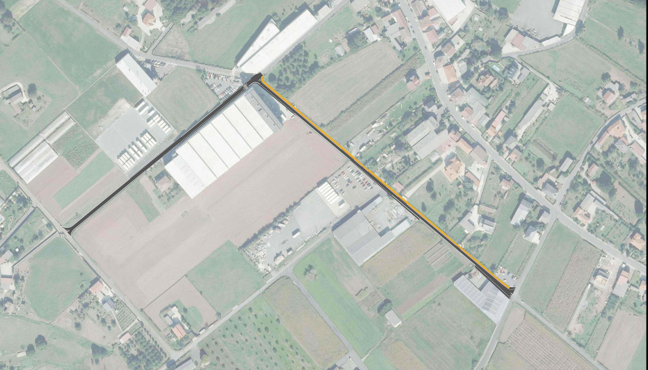 Una vista aérea del poligono Camporrapado