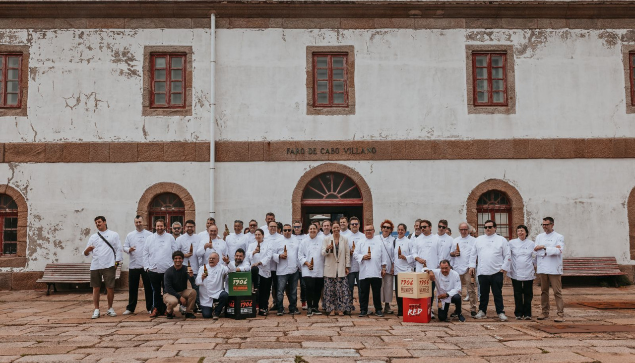 Los cocineros en el Faro de Cabo Vilán