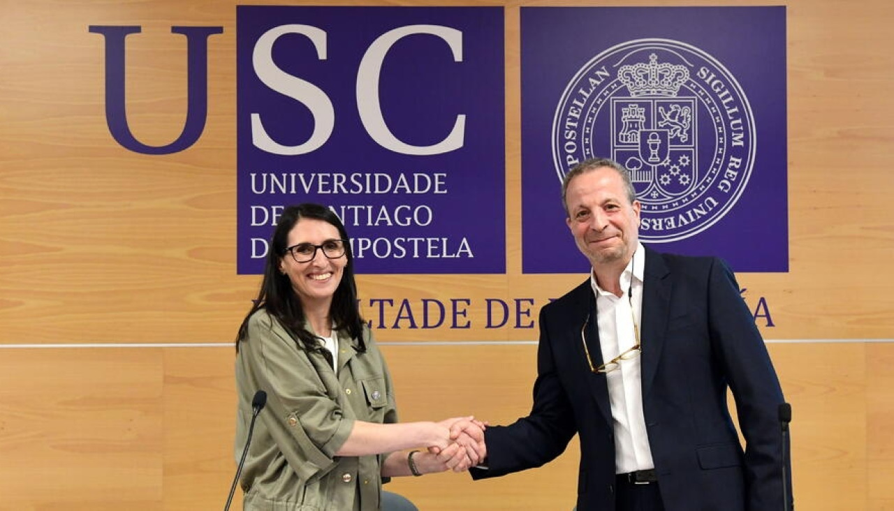 Arturo X. Pereiro tomou posesión como decano da Facultade de Psicoloxía nun acto presidido pola reitora da USC, Rosa Crujeiras