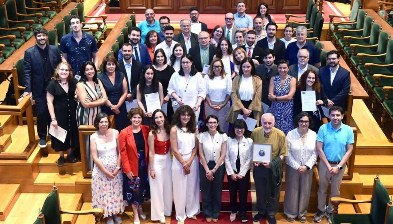 A Universidade de Santiago entregou os premios extraordinarios de doutoramento correspondentes ao curso 2023/24 nun acto