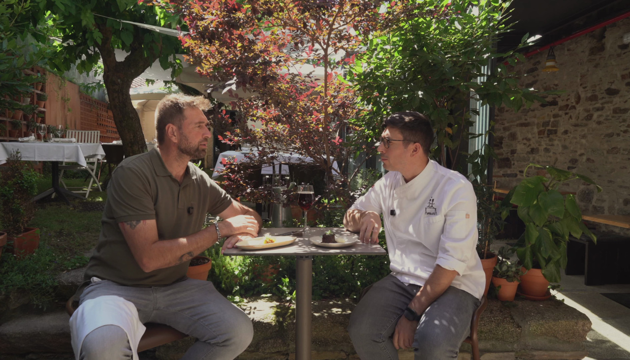 Las imágenes del programa 'Tapeo Español' de Canal Cocina en su paso por Santiago